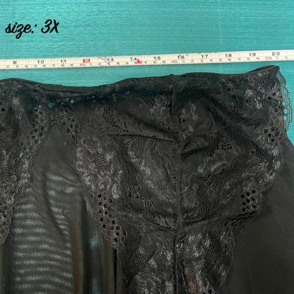 *NEW* Sexy Lace Lingerie QUEEN WOMAN PLUS 1X 2X 3X 4X 5X Halter Chemise Thong - Picture 10 of 16